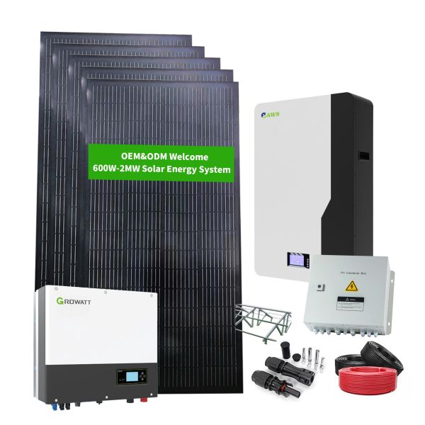 12KW Complete Deye Inverter Hybrid Solar Solar Connector Systems Energy System Haus with Solar Energie Systeme Home