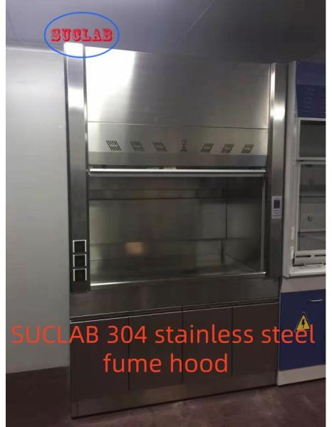 Custom Original Color Upgrade Your Stainless Steel  Ducted Fume Hood Lab Fume Hood Design fin Laboratory with 220V/10A  and 250mm Air Outlet