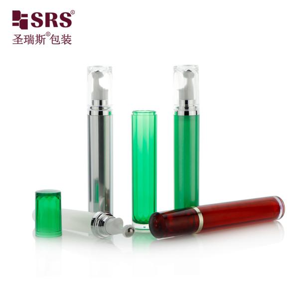 Customized Green Acrylic Empty Roller Bottle for Eye Gel Packaging