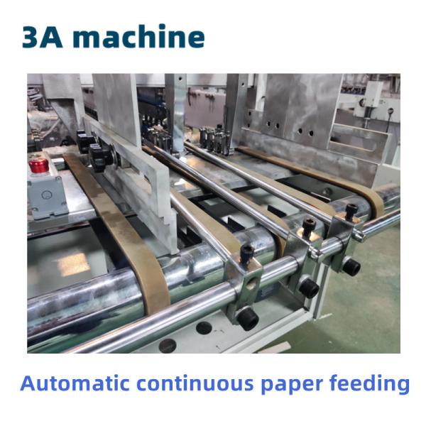 Automatic Folder Gluer Machine ZH 800 Electric Driven Side Glue Box Straight Line Box