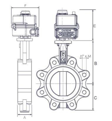 Cast Iron Wafer Butterfly Valve PN10 / PN 16 For Water Source Projects