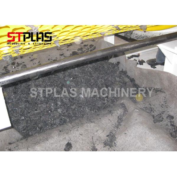 Neumático adaptable de la basura industrial del eje del doble de la salida que recicla la máquina de la trituradora