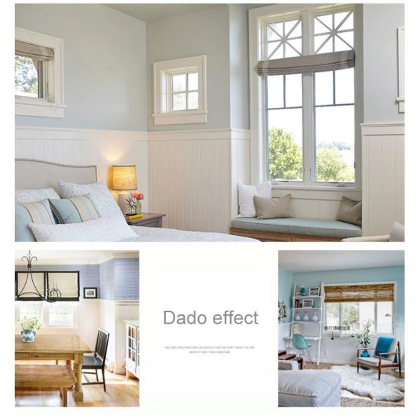 Выбитое WPC рифлить сопротивление кислоты и алкалиа панели стены 15mm