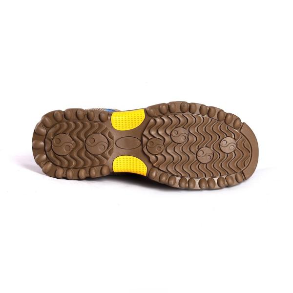 Unisex Microfiber Leather Comfortable EVA Insole Metal Eyelets Rubber Work Land Safety Shoes