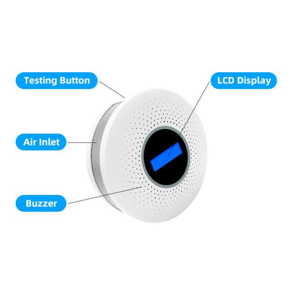 Эксплуатируемый батареей независимый домочадец сигнала тревоги окиси углерода сигнала тревоги индикатора дыма с сертификатом CE