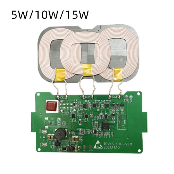Three Coil Wireless Charging Module 10W , PCBA Wireless Power Module