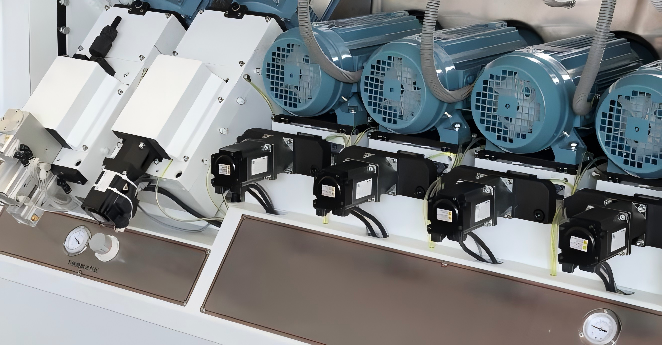 Small Size Fully Automatic Glass Edging Machine 8-motor Double-grinding And Polishing Machine