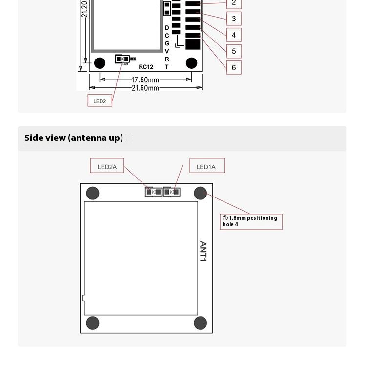 Corvongnss M10 Multi-System Drone Module 18Hz Beidou GPS GPRS Three-Mode Positioning Durable Plastic Accessories