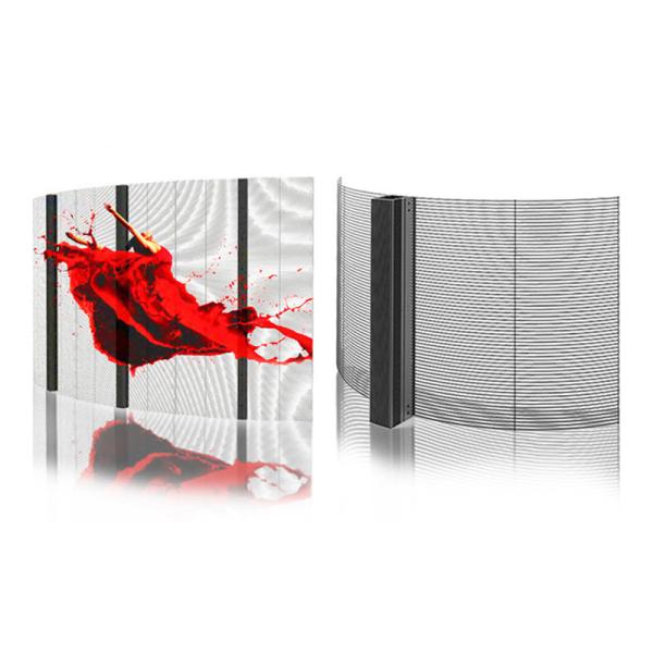 Pen/Finger Touch Writing Method Flexible Film Screen for Retail Window Glass , High Brightness Transparent LED Panel Display