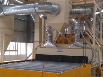 Type acier de convoyeur de rouleau de structure de machine de 350kg/Min Steel Plate Shot Blasting