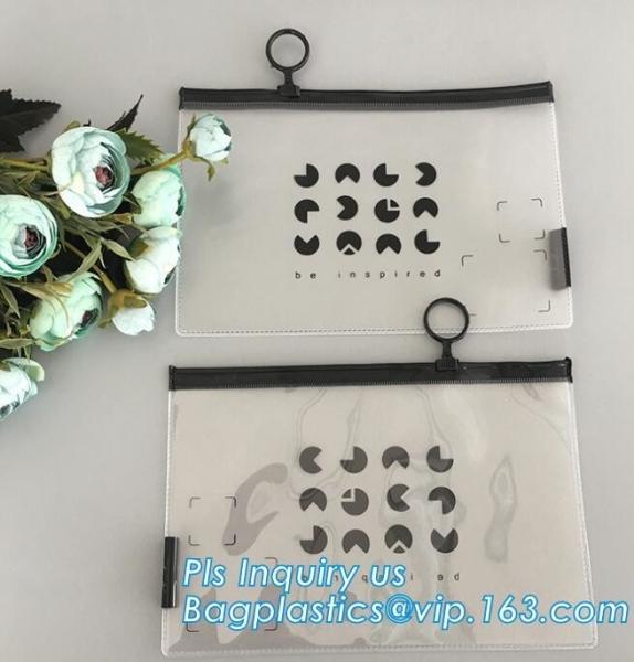 zipper pouch clear vinyl pouch clear slider bags, slider zipper pvc pouch clear vinyl pvc k bags, hanger hole/pouc