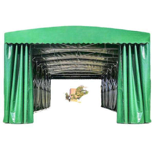 Waterproof Outdoor Push And Pull Folding Garage Carport Warehouse Trade Show Tent