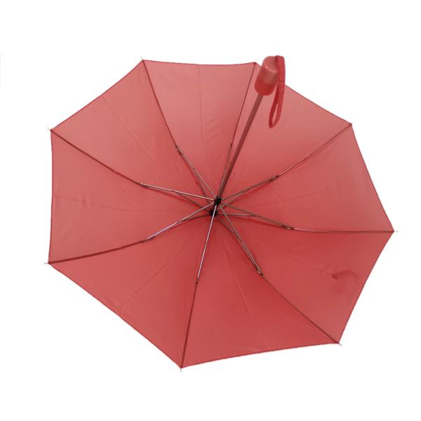 Ladies Two Fold Umbrella , Light Weight Collapsible Rain Umbrella With Plastic Handle