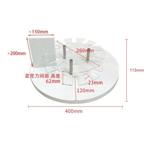 Desktop Porcelain Granite Display Rack Tile Quartz Rotating Display Stands For Stones