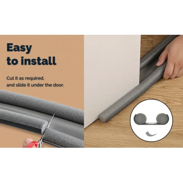 Weatherproof Door Bottom Sealing Strip Guard Stopper Weatherstrip Door Seal Guard Wind Dust