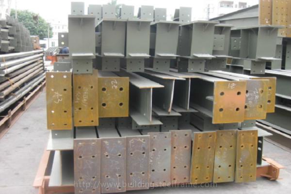 Light Steel Building Material Construction Steel Structure Workshop With Overhead Crane