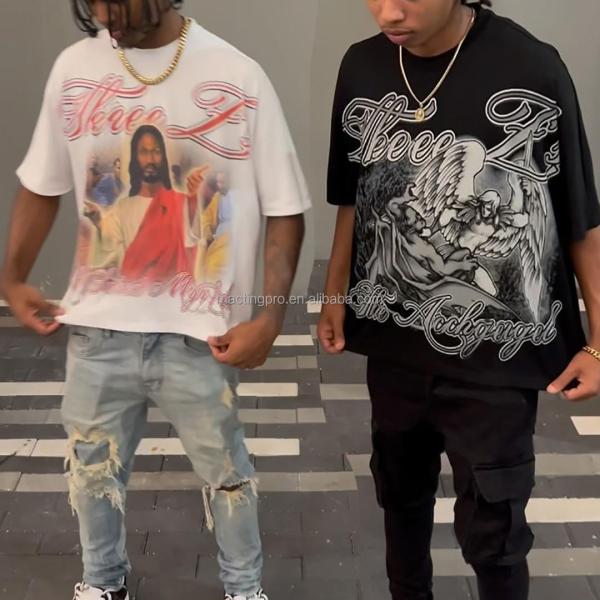 Long Sleeve Cropped Gym T Shirt Heavyweight Drop Shoulder Boxy T-Shirts Custom