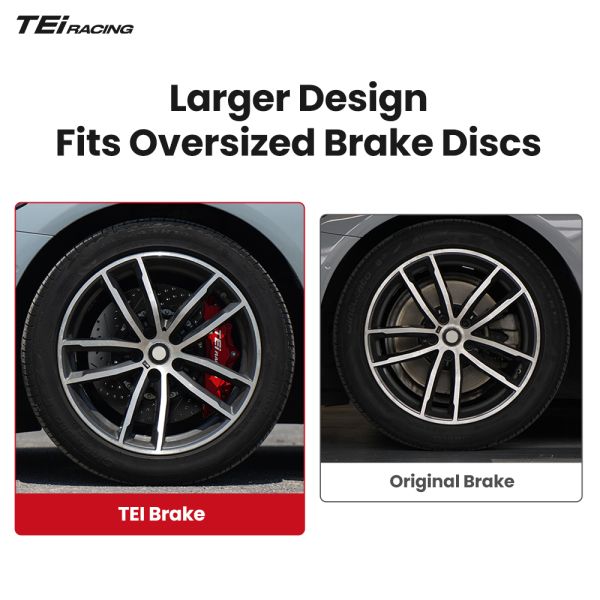 TEI P60NS Brake Caliper 6 Pot 355*28mm 378*28mm High Carbon Iron Disc Front Modified Brake Kit for Tesla Model Y