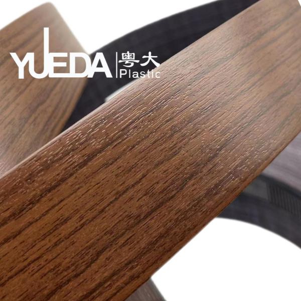 bandes de bande à large bord brune avec des motifs de grains de bois qui simulent la texture et la couleur du bois-M5782