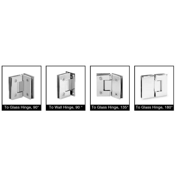 Оцинковывайте нержавеющую сталь шарнира 135 градусов сплава латунную для ребра двери ливня почищенного щеткой приложением