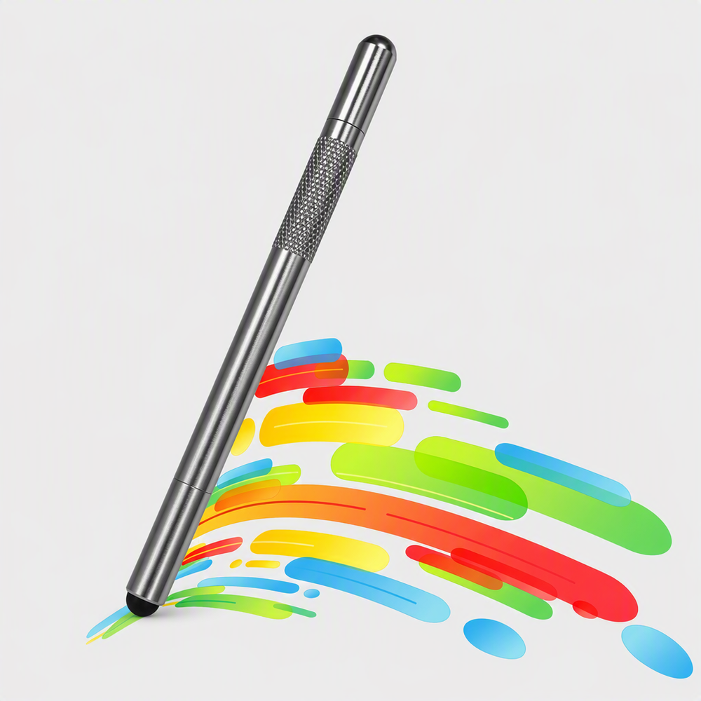Universal Capacitive Stylus Pen for Touch Screen Tablets Phones, 2 in 1 Disc and Pencil Tips, No Battery, for Writing Drawing
