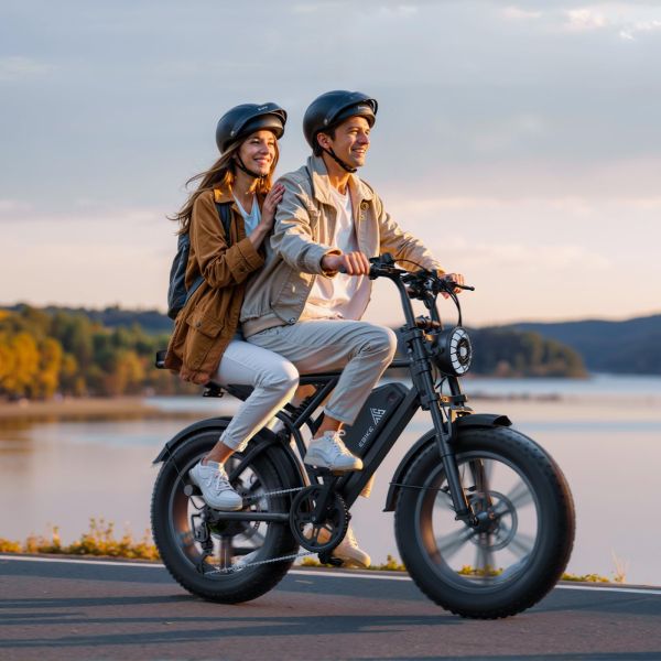 CE UL Certified UK Stock R002 48V 15A Lithium All Terrain Fat Tire E-Bike Dual Suspension Electric Mountain Bike Rear Hub Motor