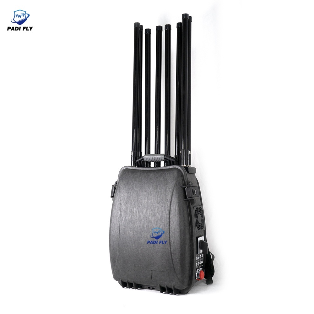 8 Band 10-Channel 500W High Power Backpack Anti-Fpv Uav Jammer
