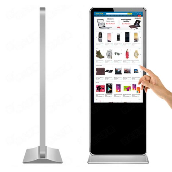 43' stand alone lcd digital building signage infrared touch screen player all in one pc display HD 1080p
