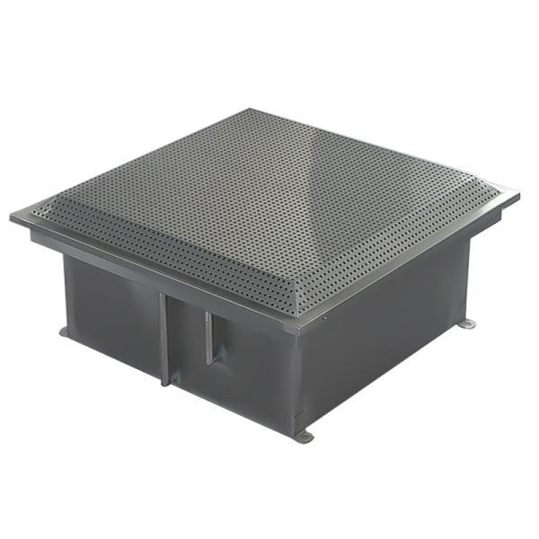 584×584×480mm Zero-Leakage IP55-Rated Liquid Trough HEPA Vent for Semiconductor Cleanroom Air Supply