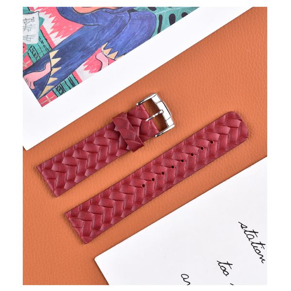 Unique Woven Red Checkered Strap