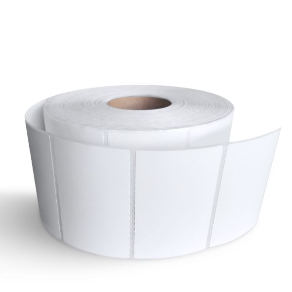 Pressure Sensitive Glassine Thermal Label Roll / Fanfold White / Yellow / Blue