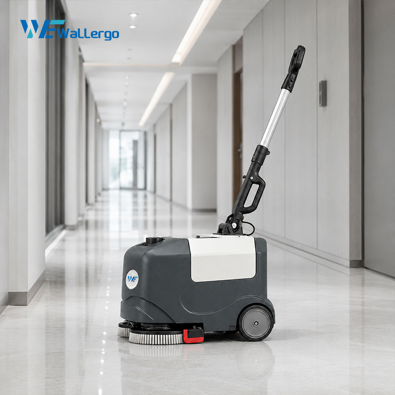 Cheap Pvc Plastic Floor Scrubber Cement Floor Cleaning Machine Vacuum Scrubber Dryer