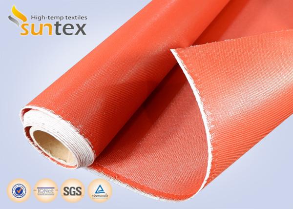 Tela de fibra de vidrio recubierta de silicona duradera E-Glass Resistencia a altas temperaturas Fibra de vidrio de silicona