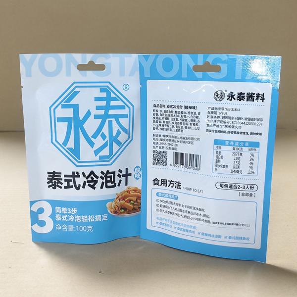 Premium Leak-Proof Liquid Seasoning Bags For Safe Storage High Barrier Durable Customizable