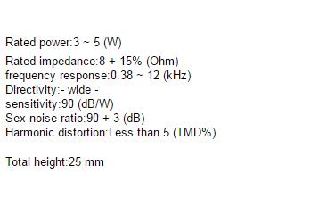 77mm speaker3 inch external magnetic water pro , 8 ohm 5W transparent waterpro membrane