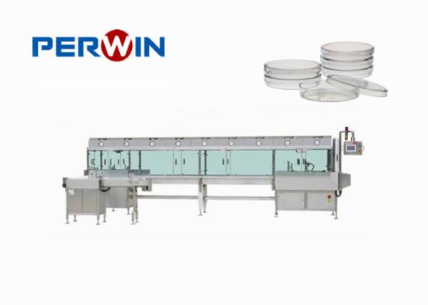 Máquina automática de enchimento de pratos de Petri de aço inoxidável de 380V 7.5kw
