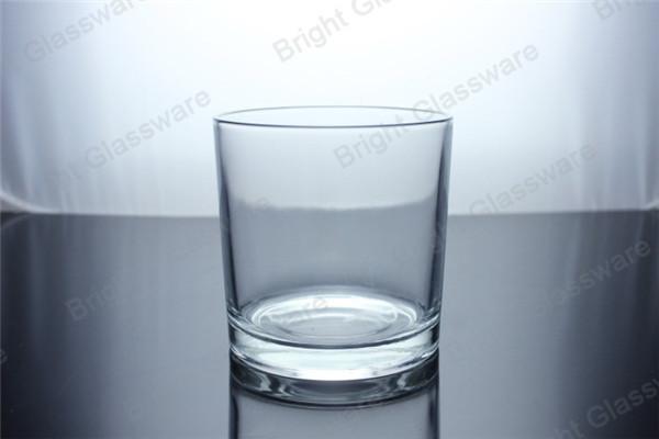 clear large cylinder glass candle jar in home decoration