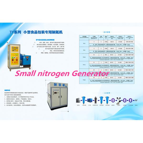125V / 380V Nitrogen Food Storage Equipment Pressure Swing Adsorption Type -40℃ Dew Point