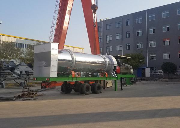 80TPH Batch Type Mobile Drum Mix Plant High Work Efficiency CE Certification