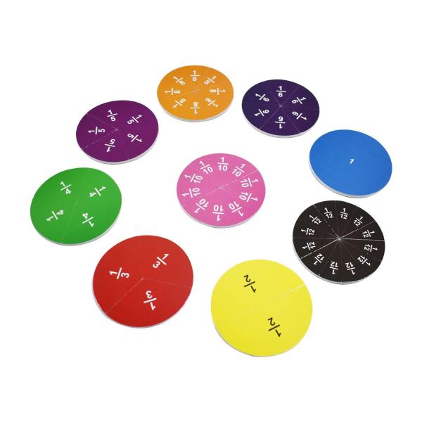 Children Early Learning Magnetic Fraction Tiles Educational Magnetic Math Puzzle