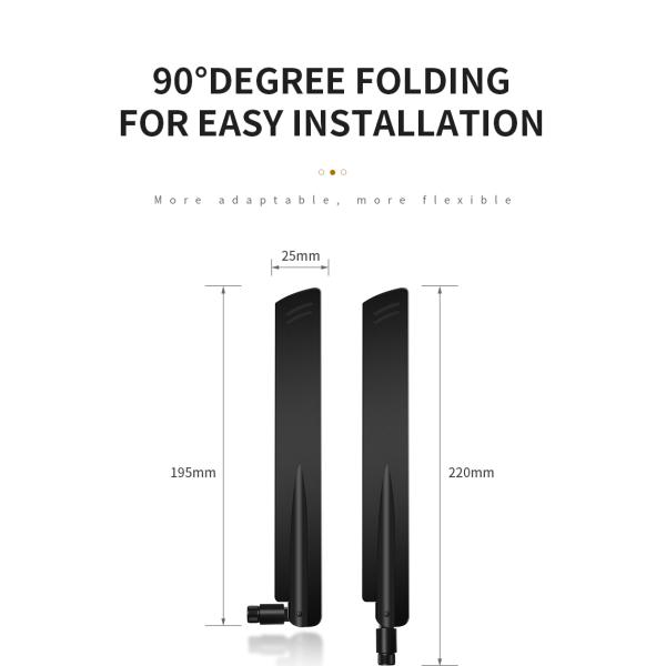 Banda doble 3G 4G LTE 5dBi Modem de paleta plana WiFi Antena Diseño ligero 25g Peso