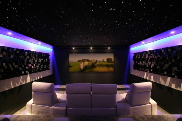 Polyester Fiberboard Fiber Optic Star Panels 9mm Cinema Ceiling Remote Control