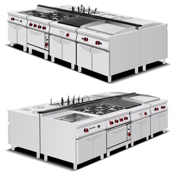 Restaurant Commercial Gas Griller 304 Stainless Steel Material