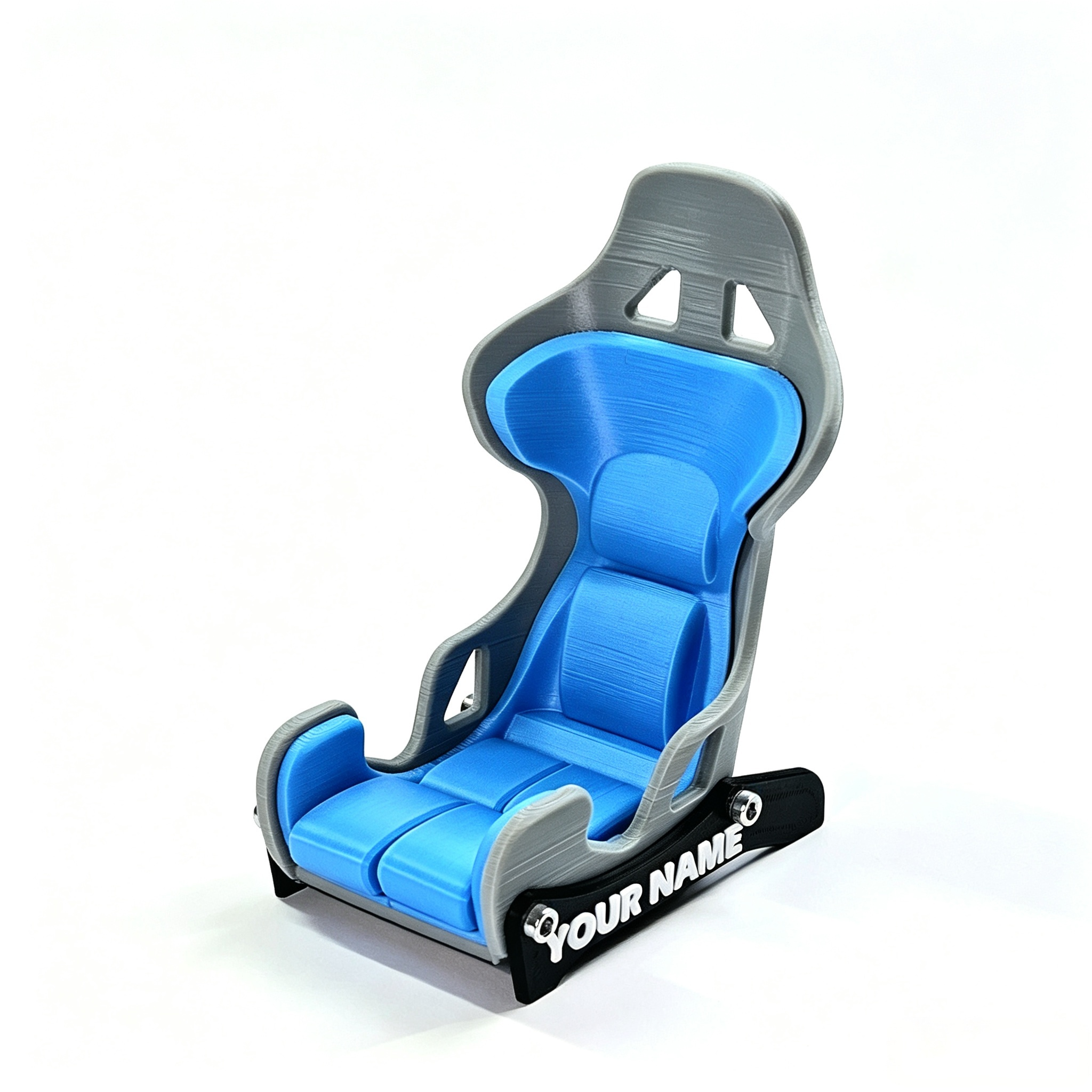 Multi Color Digital 3D Printing Custom Text Racing Seat Shape Cell Phone Holder