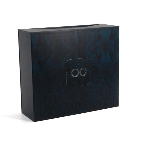 Clothing Black Eco Friendly Gift Box Packaging Magnet Rigid Paper With Foam