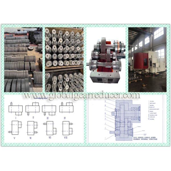 VII Type Vertical ZLYJ Single Screw Extruder Gear Box Reducer