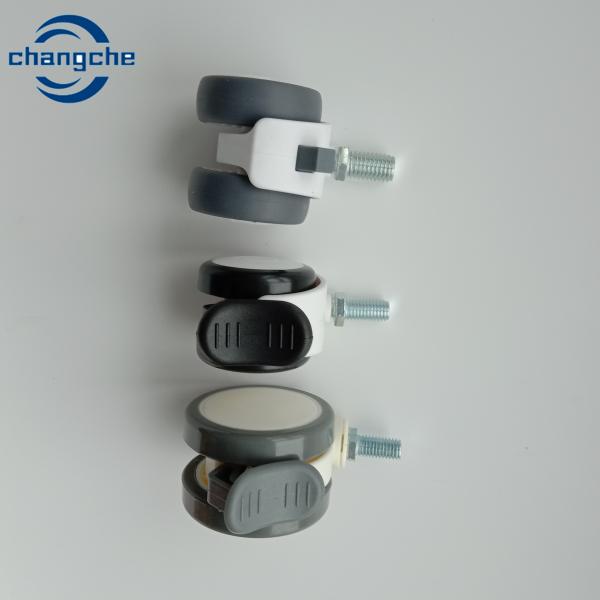 3 Inch Silent Soft TPR Nylon Caster 100mm Castors With Brakes