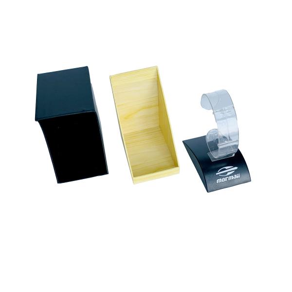 Custom Logo Rigid Watch Display organizer Gift Packaging Box with Detachable holder tray for watches box
