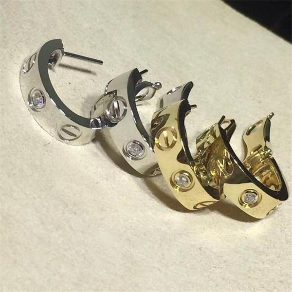 C love series diamond earring 18k gold  white gold yellow gold rose gold bracelet  Jewelry factory in Shenzhen, China