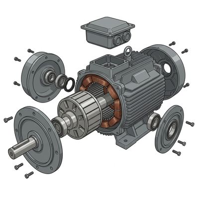 Custom OEM ODM Permanent Magnet Generator 5kW-500kW Variable Voltage PMG